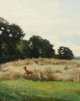 Voltz, Ludwig Münchner Maler des 19./20. Jh.. ''Reh am Feldrain''