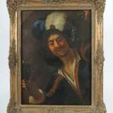 Maler/Kopist des 19./20. Jh. ''Fröhlicher Geigenspieler'', Bildnis eines Musikanten mit Glas in der Hand - photo 2