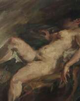 Kapell, Paul Ostrowo/Preußen 1876 - 1943 Stuttgart. ''Schlafender Damenakt''