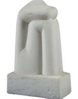 Obletter, Prof. Anselmo Maler und Bildhauer in Südtirol. Sitzender Damenakt