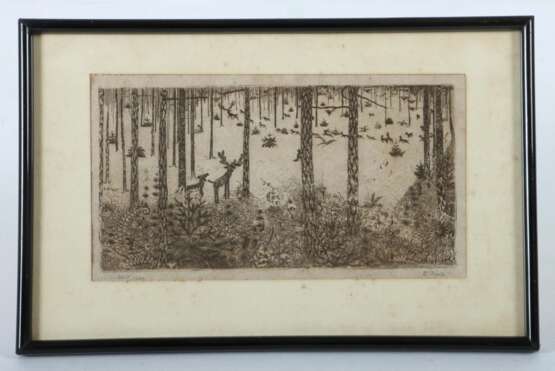 Nägele, Reinhold Murrhardt 1884 - 1972 Stuttgart. ''Im Wald'' - Foto 2
