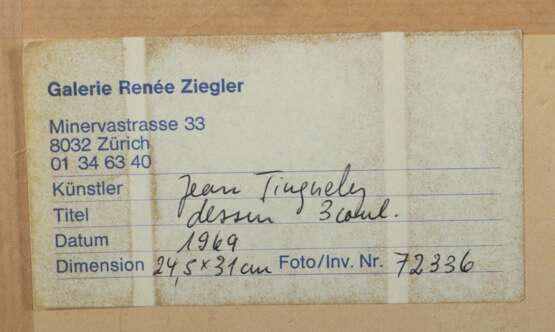 Tinguely, Jean Freiburg|CH 1925 - 1991 Bern - photo 4