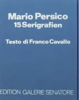 Persico, Mario geb. 1930 in Italien. Konvolut mit 2x ''9 Serigraphien mit Text von Heinz E. Hirscher'' und 1x ''15 Serigrafien mit Test di Franco Cavallo''