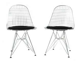 Eames, Ray und Charles zwei Wire Chairs ''DKR''