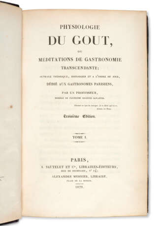 BRILLAT-SAVARIN, Jean-Anthelme (1755-1826). - Foto 1