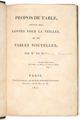 [BERNARD DE MONTBRISON, Louis Simon Joseph (1768-1841)]. - photo 1