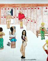 Girls in changing room Girls in changing room