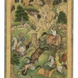 A PAINTING OF A ROYAL HUNT - photo 1