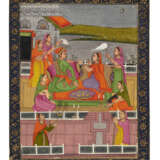 A PAINTING OF A PRINCE WITH MAIDENS - photo 1