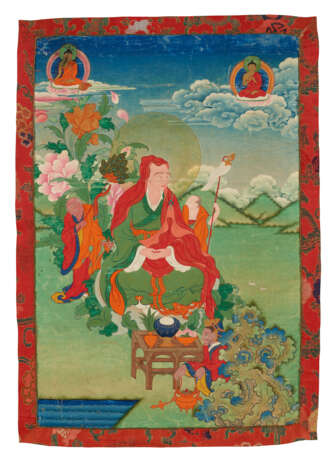A GROUP OF THREE PAINTINGS OF ARHATS - photo 3