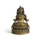 A VERY RARE COPPER- AND SILVER- INLAID BRONZE FIGURE OF VIRA VAJRADHARMA - фото 2