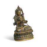 A VERY RARE COPPER- AND SILVER- INLAID BRONZE FIGURE OF VIRA VAJRADHARMA - фото 4