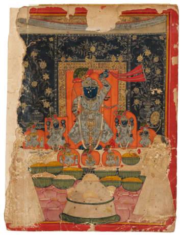 A PAINTING OF SAPT SVARUP KA ANNAKUT UTSAV - photo 1