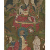 A PAINTING OF TWO ARHATS - фото 1