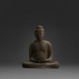 A CARVED WOOD SCULPTURE OF SEATED AMIDA NYORAI (AMITABHA) - Auktionspreise