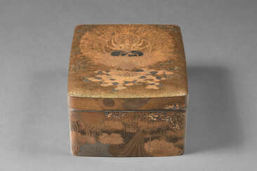 AN IMPORTANT LACQUER SUTRA BOX