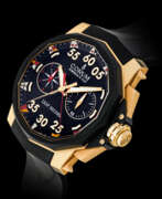 Split-seconds chronograph. CORUM, LIMITED EDITION OF 250 PIECES, PINK GOLD ADMIRAL’S CUP CHRONOGRAPH LEAP SECOND