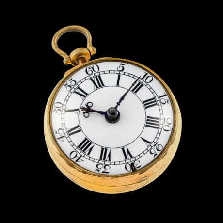 J. NEWHAM, POCKET WATCH WITH ENAMEL PAIR CASE - photo 3