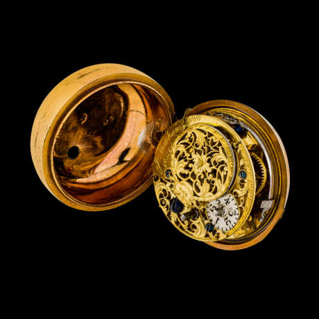 J. NEWHAM, POCKET WATCH WITH ENAMEL PAIR CASE - photo 5