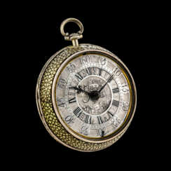 VIET, A SILVER POCKET WATCH WITH OUTER CASE 