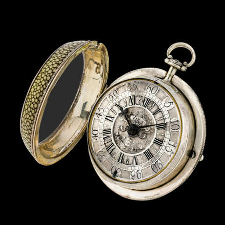 VIET, A SILVER POCKET WATCH WITH OUTER CASE - фото 3