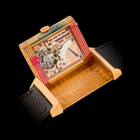 JAEGER LE-COULTRE, LIMITED TO 500 PIECES, PINK GOLD REVERSO TOURBILLON - фото 3