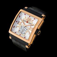 ROGER DUBUIS, LIMITED EDITION OF 28 PIECES, PINK GOLD KING SQUARE 