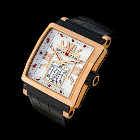 ROGER DUBUIS, LIMITED EDITION OF 28 PIECES, PINK GOLD KING SQUARE - Foto 1