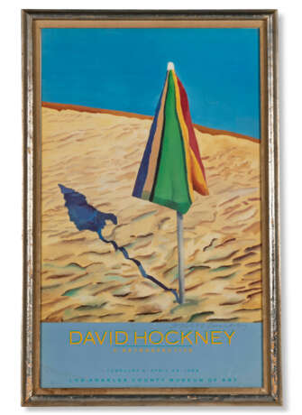 David Hockney a Retrospective, Los Angeles County Museum of Art, "Beach Umbrella" - photo 2