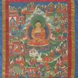 A PAINTING OF AMITABHA IN THE WESTERN PARADISE - Foto 2