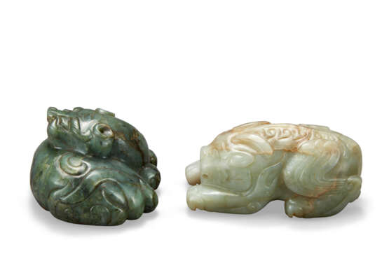 TWO JADE ANIMAL CARVINGS - фото 4