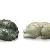 TWO JADE ANIMAL CARVINGS - фото 4