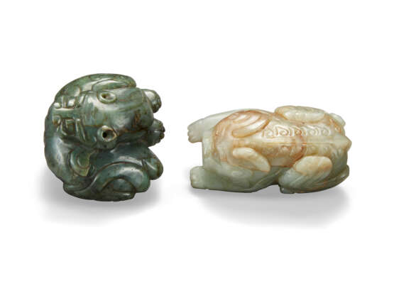 TWO JADE ANIMAL CARVINGS - фото 5