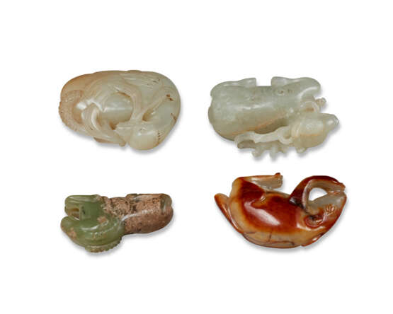 FOUR JADE CARVINGS OF ANIMALS - фото 3