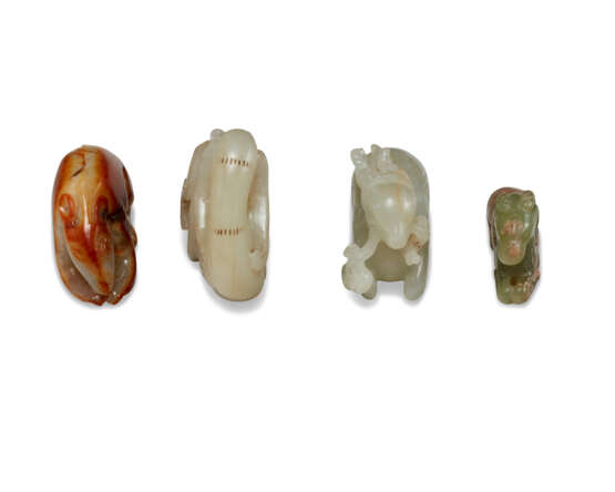 FOUR JADE CARVINGS OF ANIMALS - photo 5