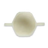 A TWO-HANDLED WHITE GLASS HEXAGONAL CUP - photo 5