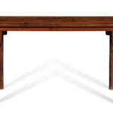 A HUANGHUALI AND HUANGHUALI-VENEERED RECESSED-LEG TABLE - photo 2