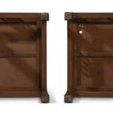 A PAIR OF HARDWOOD SQUARE STOOLS - фото 3