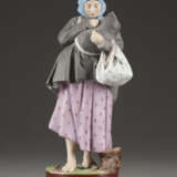 A BUSCUIT PORCELAIN FIGURE OF MOTHER AND A CHILD Russian - фото 1