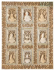 AN IMPORTANT AND VERY RARE BONE RELIEF CARVED PANEL SHOW