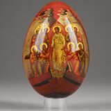 A PAPIERMACHÉ AND LACQUER EGG SHOWING THE DESCENT INTO H - photo 1