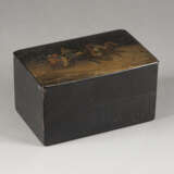 A PAIERMACHÉ AND LACQUER BOX Russian, Ostashkovo, Vishny - photo 1