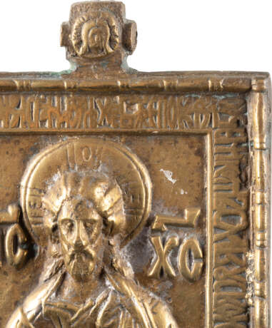 DATED ICON SHOWING CHRIST PANTOCRATOR, THREE CRUCIFIXES, - Foto 4