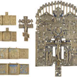 TWO CRUCIFIXES AND FOUR TRIPTYCHS Russian, 18th-19th cen - photo 1