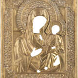AN OKLAD OF AN ICON SHOWING THE IVERSKAYA MOTHER OF GOD - фото 1