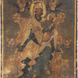 A DATED ICON SHOWING THE ENTHRONED MOTHER OF GOD Balkan, - photo 1