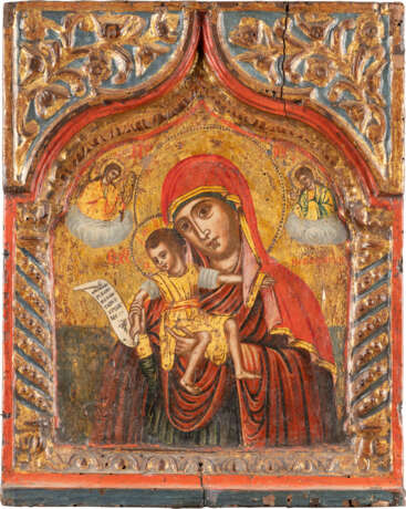 A LARGE ICON SHOWING THE MOTHER OF GOD OF KYKKOS Greek, - фото 1
