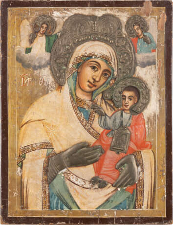 AN ICON SHOWING THE HODIGITRIA MOTHER OF GOD Bulgarian, - Foto 1
