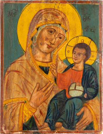 TWO ICONS SHOWING IMAGES OF THE MOTHER OF GOD Ukraine/Ba - photo 1