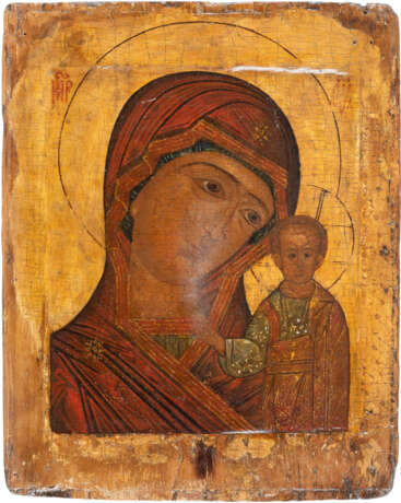 A SMALL ICON SHOWING THE KAZANSKAYA MOTHER OF GOD Russia - photo 1